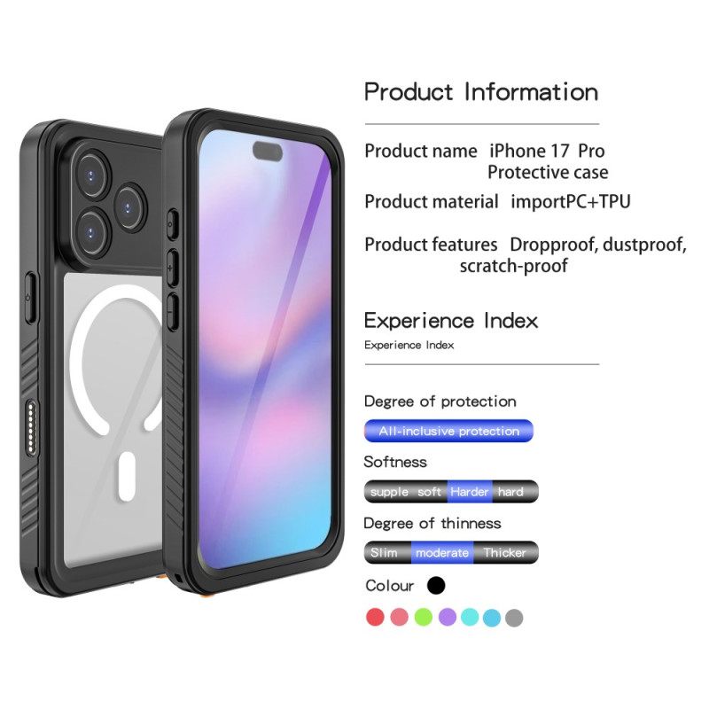 Κάλυμμα iPhone 17 Pro Συμβατό Με Magsafe Αδιάβροχο Fs/fm Σειράς Redpepper
