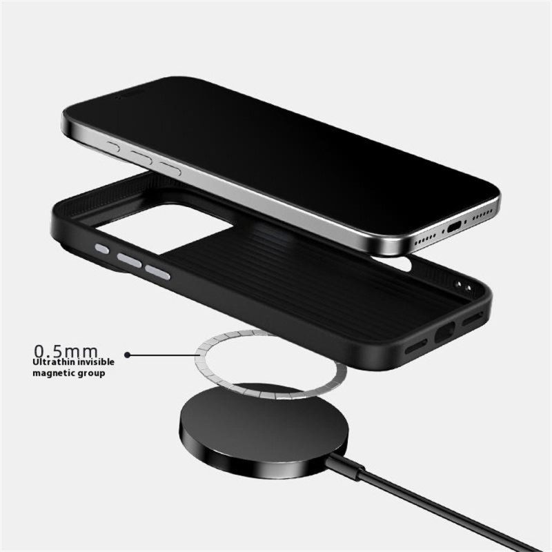 Κάλυμμα iPhone 17 Pro Συμβατό Με Magsafe Εφέ Κροκόδειλου Abeel Σιλικόνης