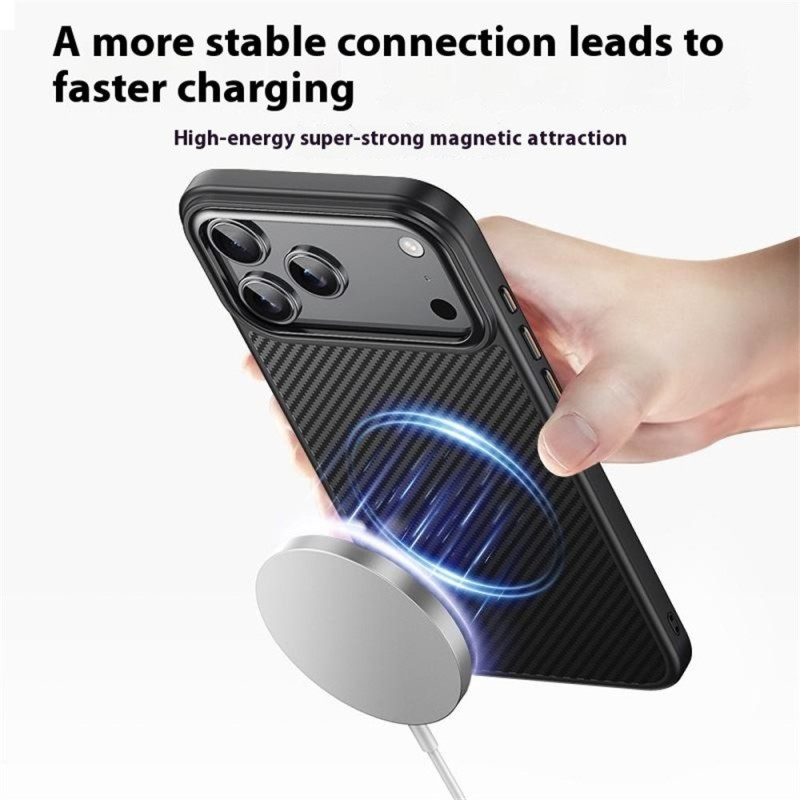 Κάλυμμα iPhone 17 Pro Συμβατό Με Magsafe Εξαιρετικά Λεπτό Άνθρακα
