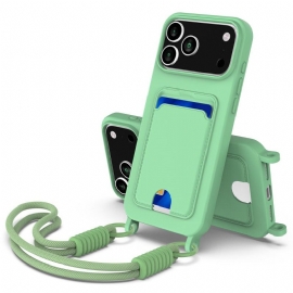 Κάλυμμα iPhone 17 Pro Θήκη Καρτών Με Καλώδιο