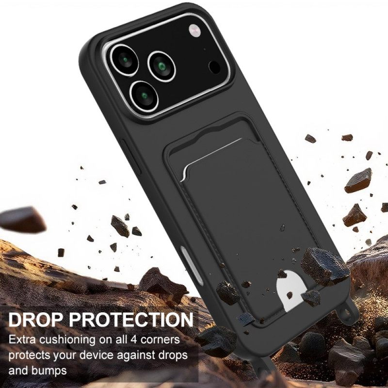 Κάλυμμα iPhone 17 Pro Θήκη Καρτών Με Καλώδιο