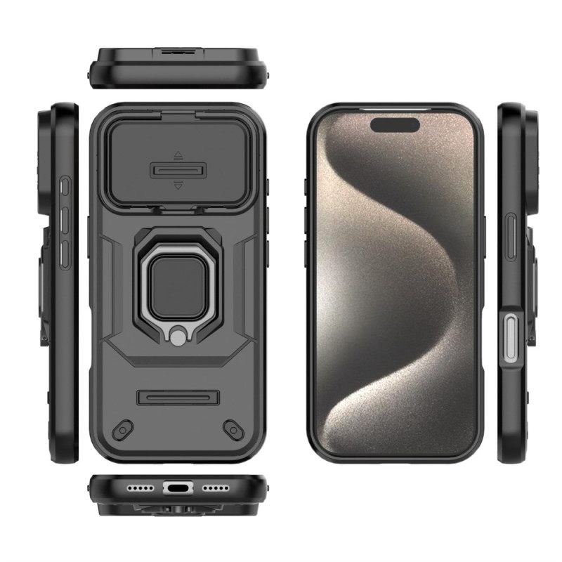 Κάλυμμα iPhone 17 Pro Θήκη Με Δακτύλιο Και Προστατευτικό Φακού