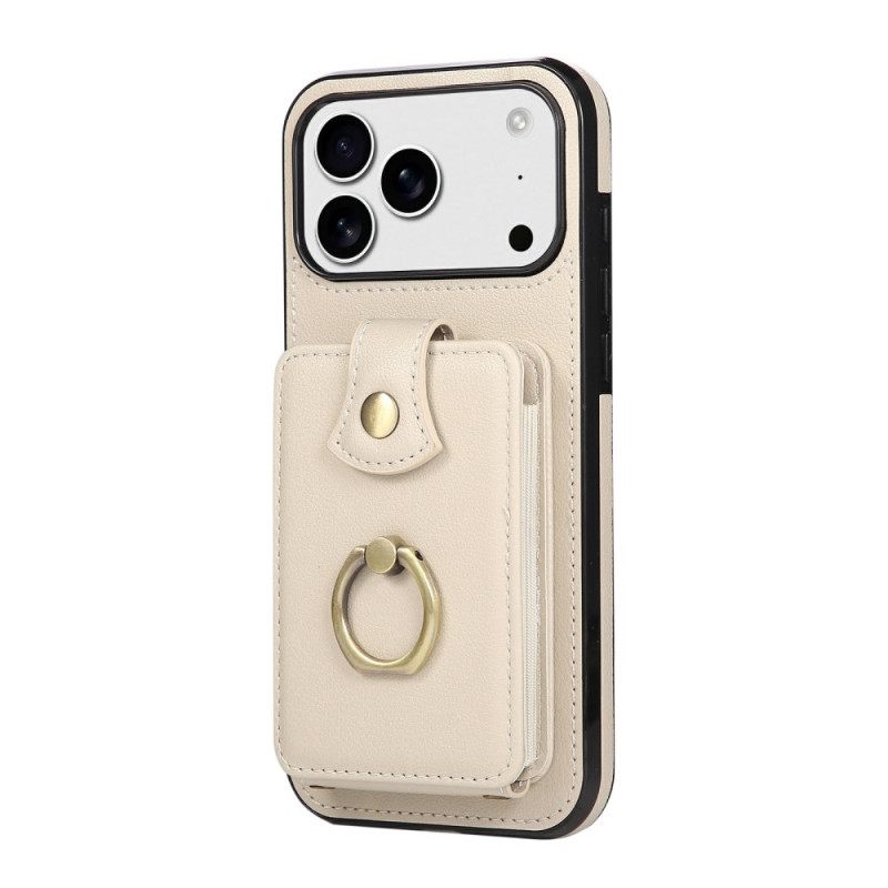 Κάλυμμα iPhone 17 Pro Θήκη Πολλαπλών Καρτών Και Λουράκι Ώμου