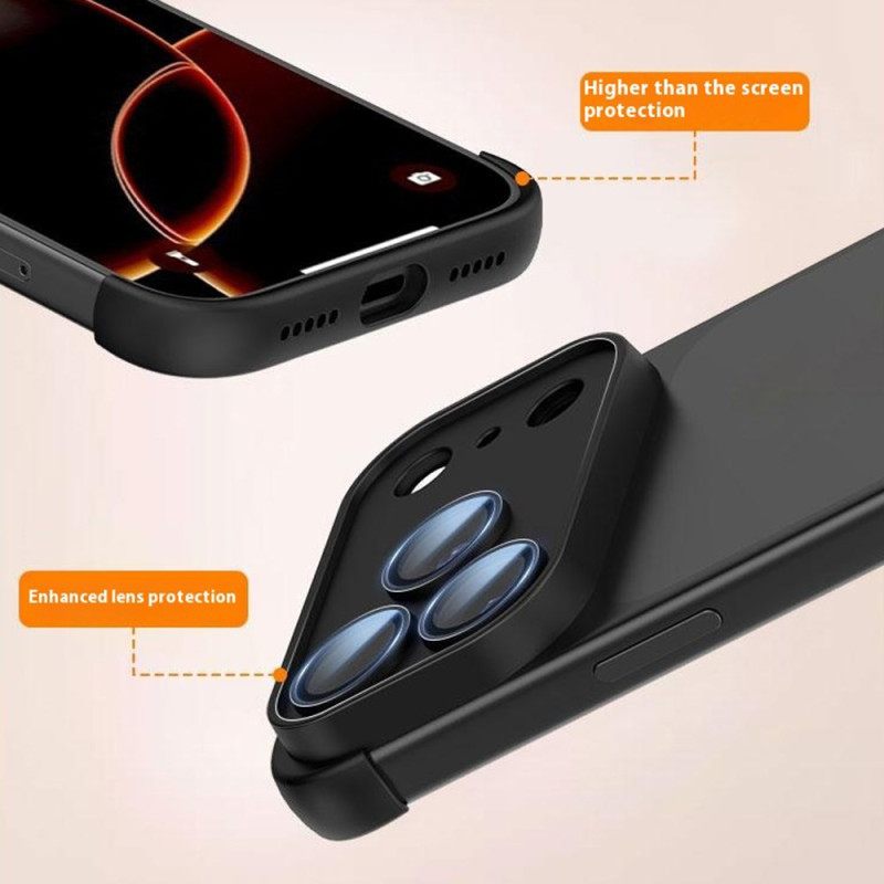 Κάλυμμα iPhone 17 Pro Χωρίς Πλαίσιο Με Προστασία Γωνιών Και Ενσωματωμένο Φακό Σιλικόνης