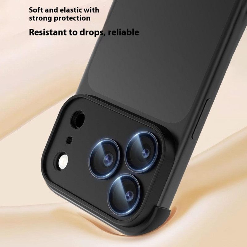 Κάλυμμα iPhone 17 Pro Χωρίς Πλαίσιο Με Προστασία Γωνιών Και Ενσωματωμένο Φακό Σιλικόνης