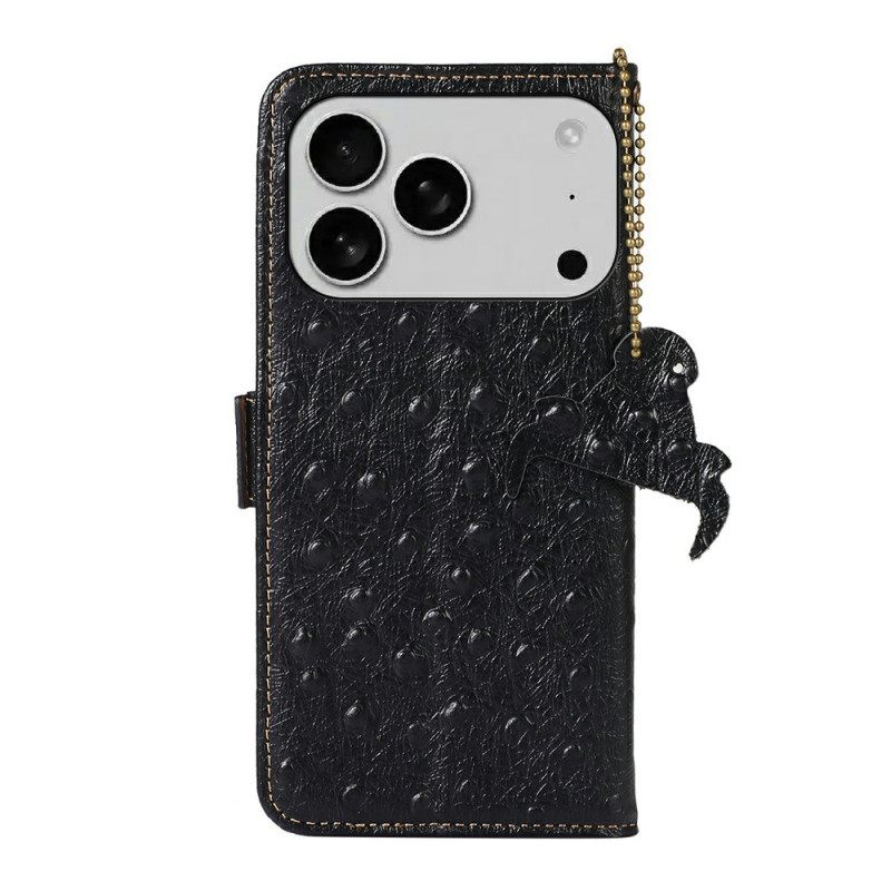 Θηκη Κινητου iPhone 17 Pro Θήκες Κινητών Δέρμα Με Υφή Στρουθοκαμήλου