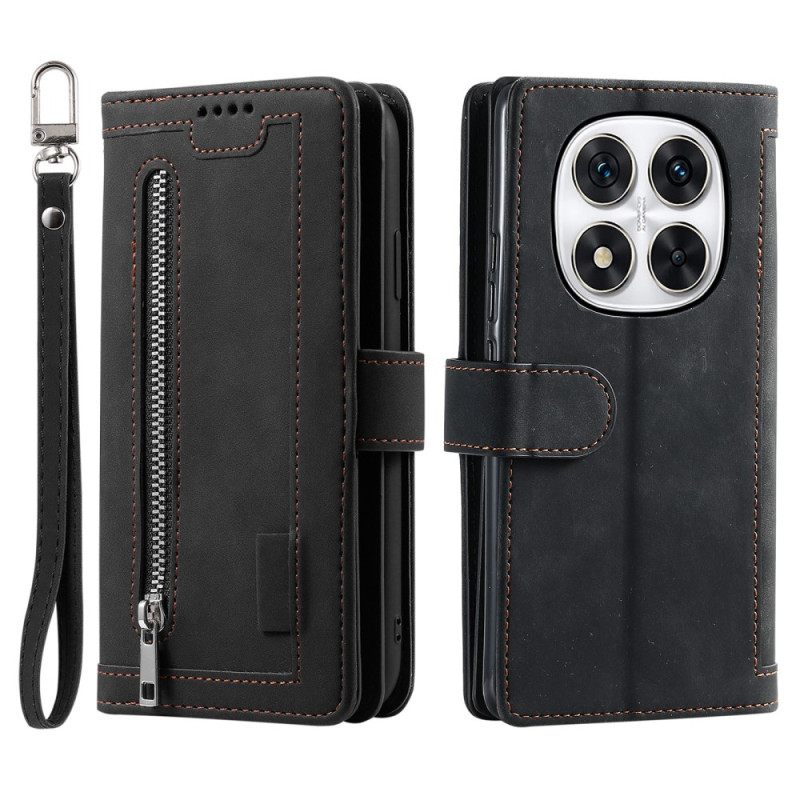 Δερματινη Θηκη Xiaomi Redmi Note 14 Pro 4g 9 Θήκες Καρτών Με Λουράκι