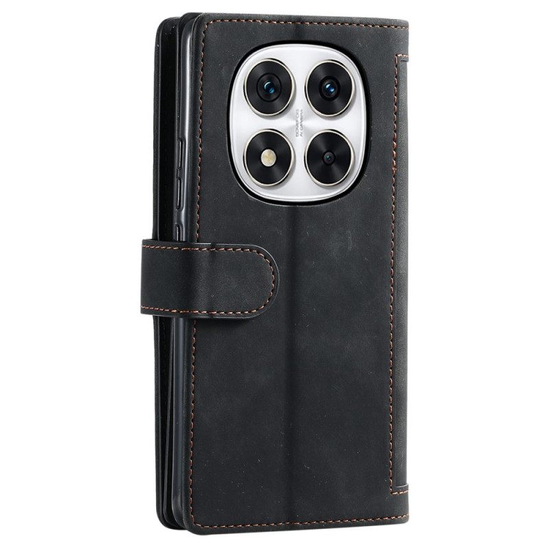 Δερματινη Θηκη Xiaomi Redmi Note 14 Pro 4g 9 Θήκες Καρτών Με Λουράκι