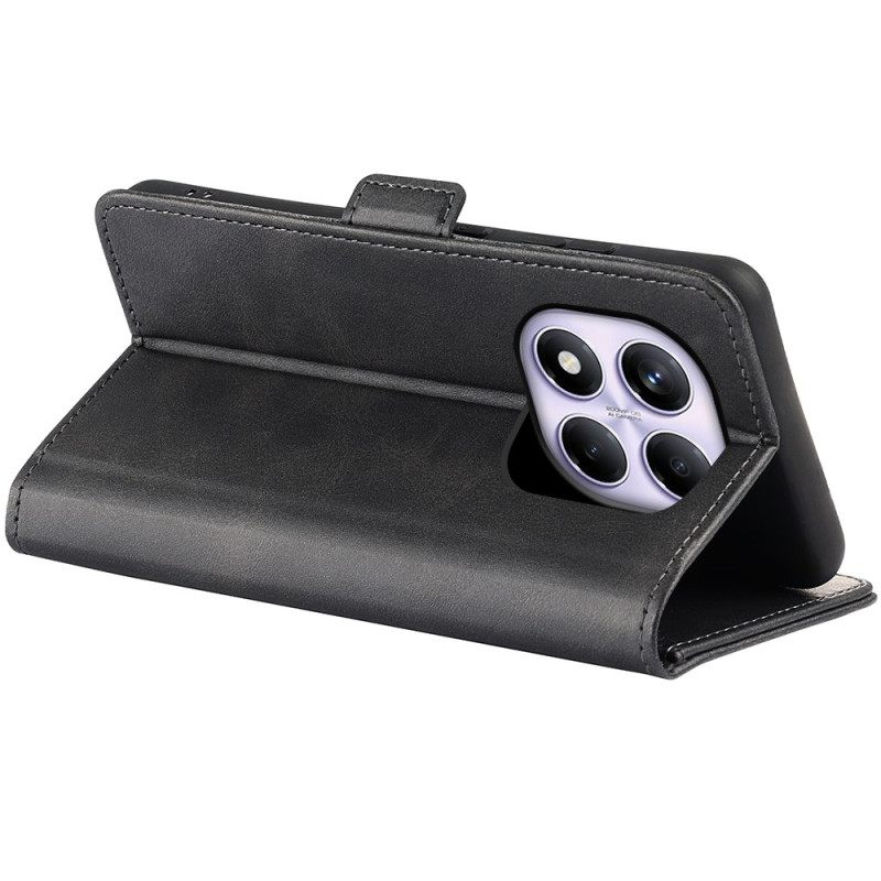 Δερματινη Θηκη Xiaomi Redmi Note 14 Pro 4g Διπλό Κούμπωμα Σιλικόνης