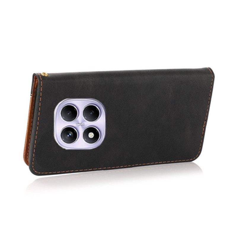 Δερματινη Θηκη Xiaomi Redmi Note 14 Pro 4g Δίχρωμο Σιλικόνης