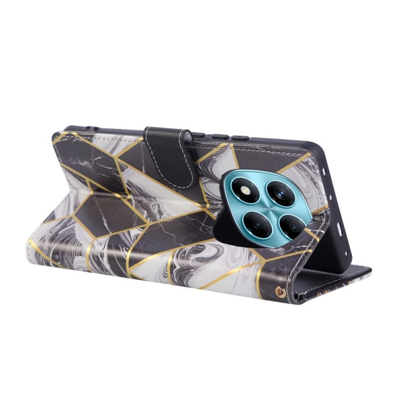 Δερματινη Θηκη Xiaomi Redmi Note 14 Pro 4g Εφέ Μαρμάρου