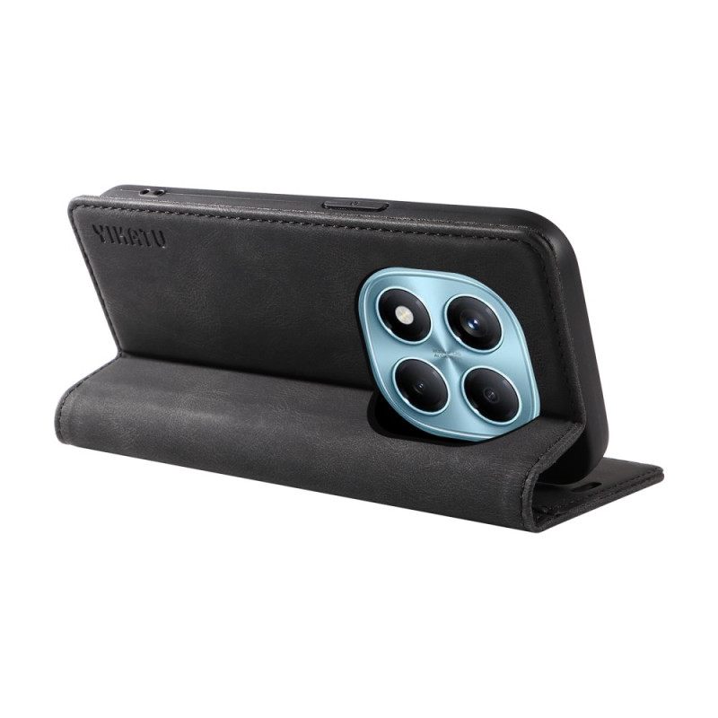 Δερματινη Θηκη Xiaomi Redmi Note 14 Pro 4g Εφέ Σουέτ Ykatu Σιλικόνης