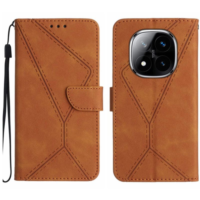 Δερματινη Θηκη Xiaomi Redmi Note 14 Pro 4g Γραμμές Και Ρίγες