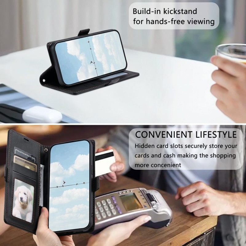 Δερματινη Θηκη Xiaomi Redmi Note 14 Pro 4g Καπιτονέ Με Λουράκι Σιλικόνης