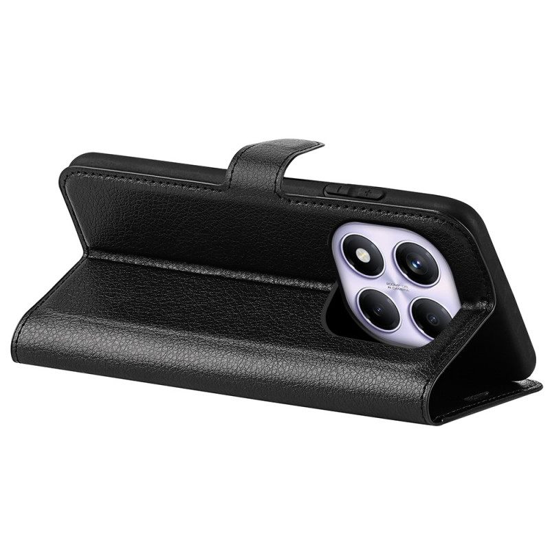 Δερματινη Θηκη Xiaomi Redmi Note 14 Pro 4g Κλασικό Δέρμα Lychee Faux