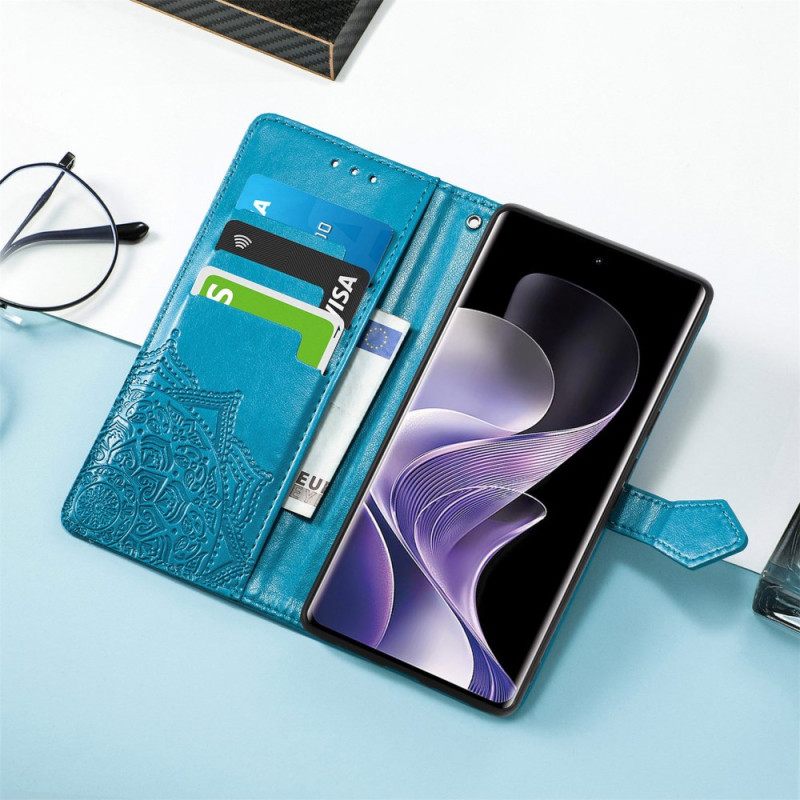 Δερματινη Θηκη Xiaomi Redmi Note 14 Pro 4g Μπαρόκ Μάνταλα Σιλικόνης