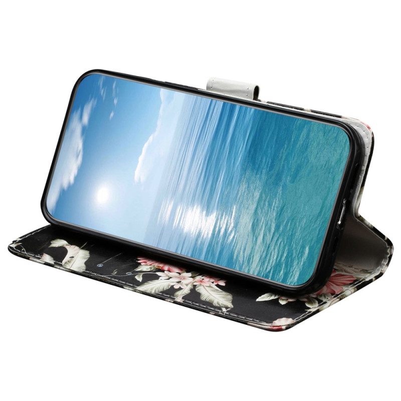 Δερματινη Θηκη Xiaomi Redmi Note 14 Pro 4g Ροδόδεντρα