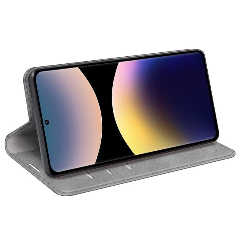 Δερματινη Θηκη Xiaomi Redmi Note 14 Pro 4g Στυλ Δέρματος Σιλικόνης