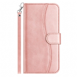 Δερματινη Θηκη Xiaomi Redmi Note 14 Pro 4g Σχεδιασμός S Με Λουράκι