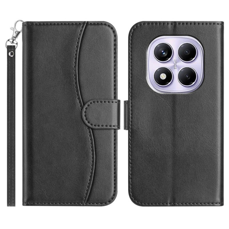 Δερματινη Θηκη Xiaomi Redmi Note 14 Pro 4g Σχεδιασμός S Με Λουράκι