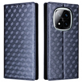 Δερματινη Θηκη Xiaomi Redmi Note 14 Pro 4g Τρισδιάστατα Διαμάντια