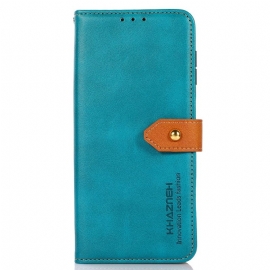 Δερματινη Θηκη Xiaomi Redmi Note 14 Pro 4g Χρυσό Κούμπωμα Khazneh