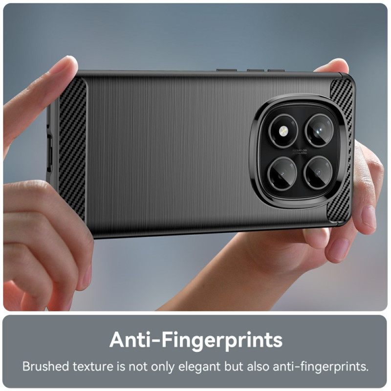 Κάλυμμα Xiaomi Redmi Note 14 Pro 4g Βουρτσισμένο Ανθρακονήματα