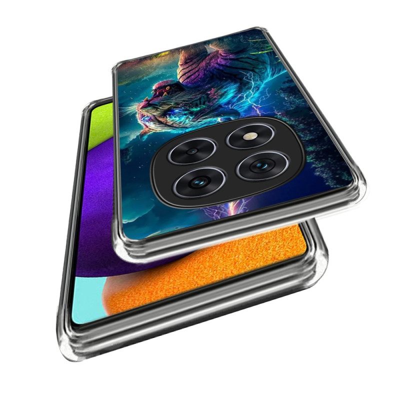 Κάλυμμα Xiaomi Redmi Note 14 Pro 4g Κεραυνός Τίγρης Σιλικόνης