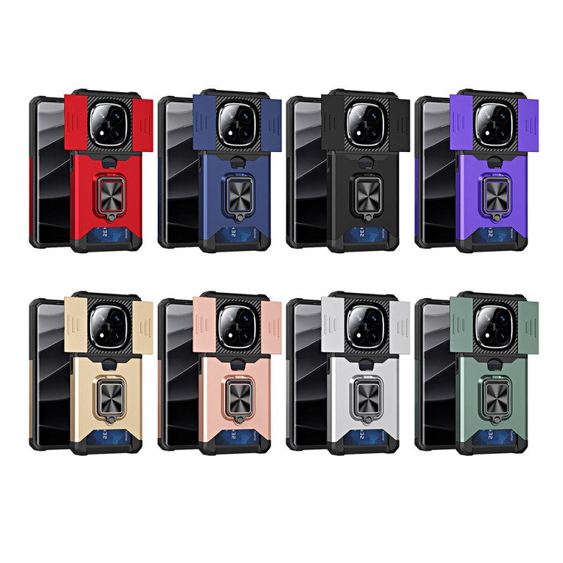 Κάλυμμα Xiaomi Redmi Note 14 Pro 4g Προστατευτικό Φακού Και Βάση Καρτών