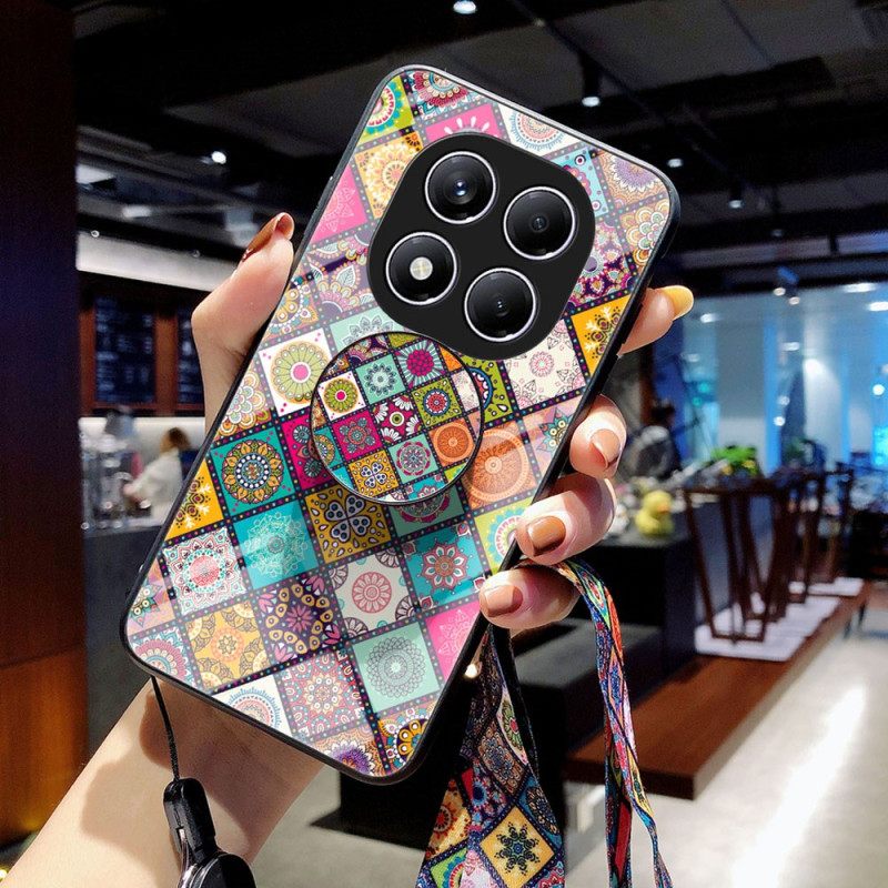 Κάλυμμα Xiaomi Redmi Note 14 Pro 4g Θήκες Κινητών Βάση Και Λουράκι Με Μοτίβο Patchwork