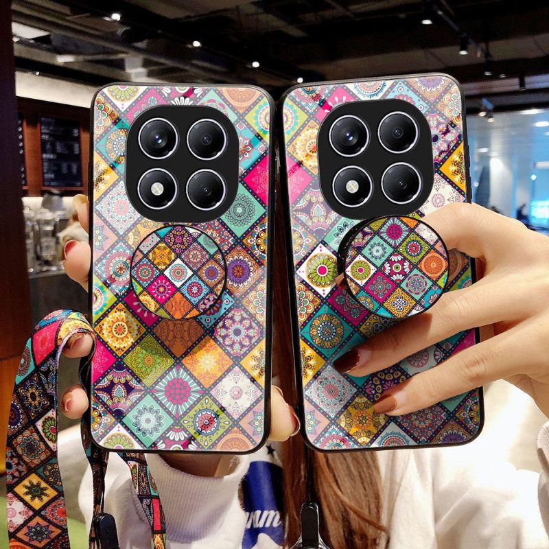 Κάλυμμα Xiaomi Redmi Note 14 Pro 4g Θήκες Κινητών Βάση Και Λουράκι Με Μοτίβο Patchwork