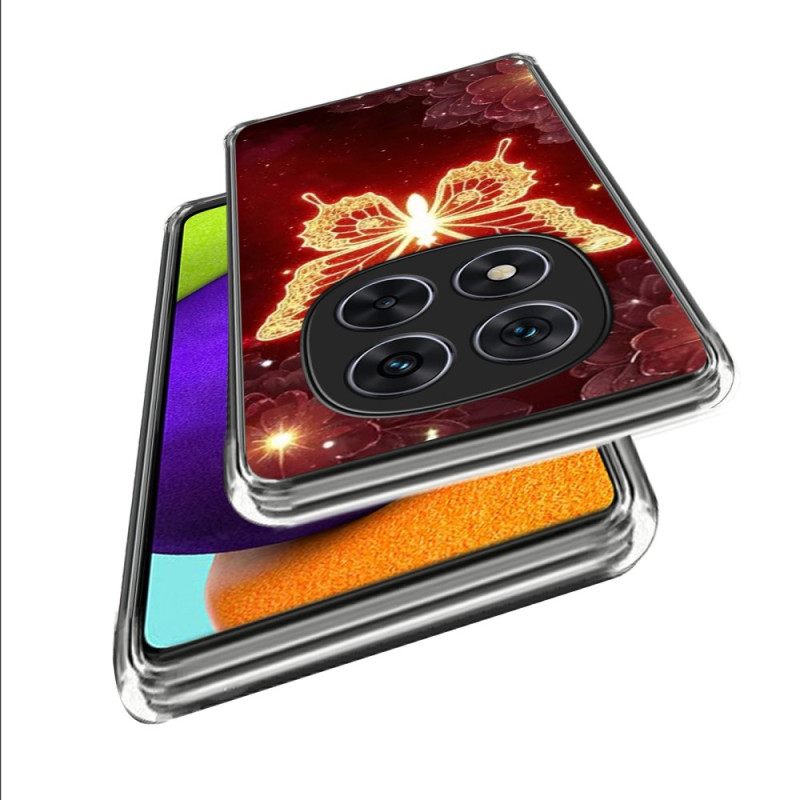 Κάλυμμα Xiaomi Redmi Note 14 Pro 4g Χρυσή Πεταλούδα