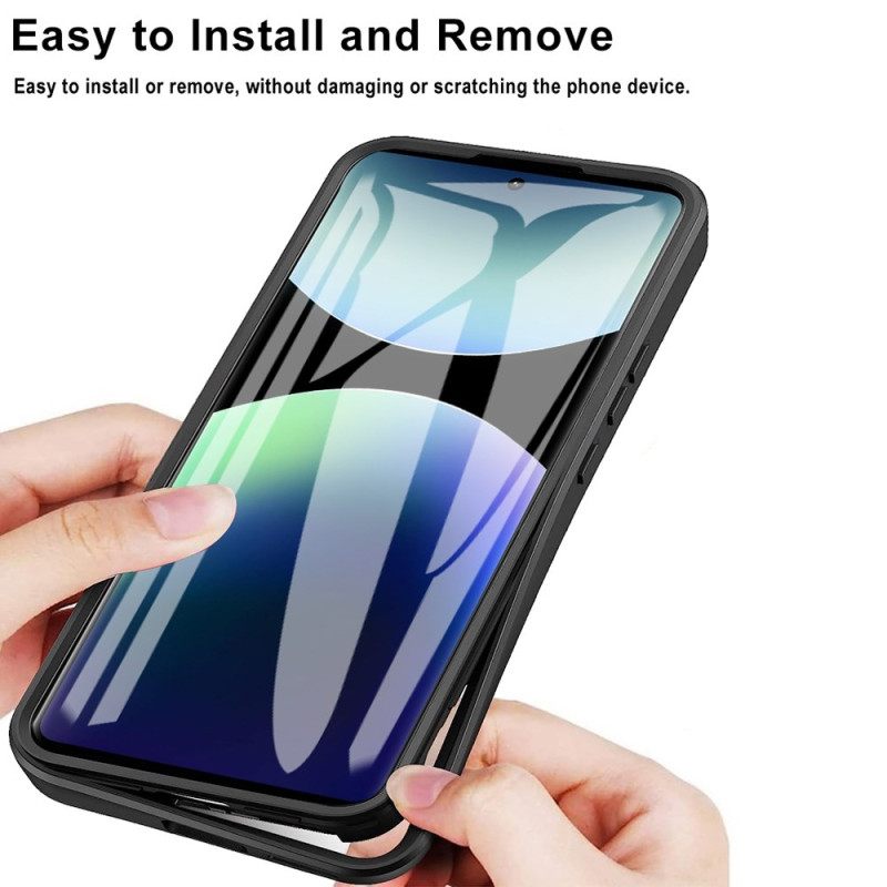 Κάλυμμα Xiaomi Redmi Note 14 Pro 4g Υβριδικό Με Προστατευτικό Οθόνης Σιλικόνης