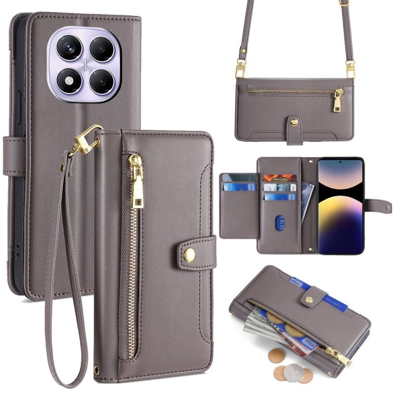 Θηκη Κινητου Xiaomi Redmi Note 14 Pro 4g Πορτοφόλι Ώμου Και Χιαστί