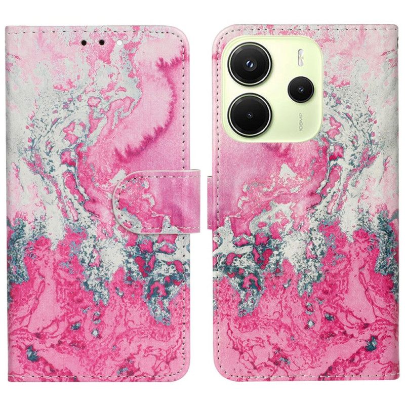 Θηκη Κινητου Xiaomi Redmi Note 14 Pro 4g Θήκες Κινητών Ροζ Μάρμαρο