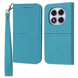 Θηκη Κινητου Xiaomi Redmi Note 14 Pro 4g Θήκες Κινητών Υφασμάτινη Υφή Με Λουράκι