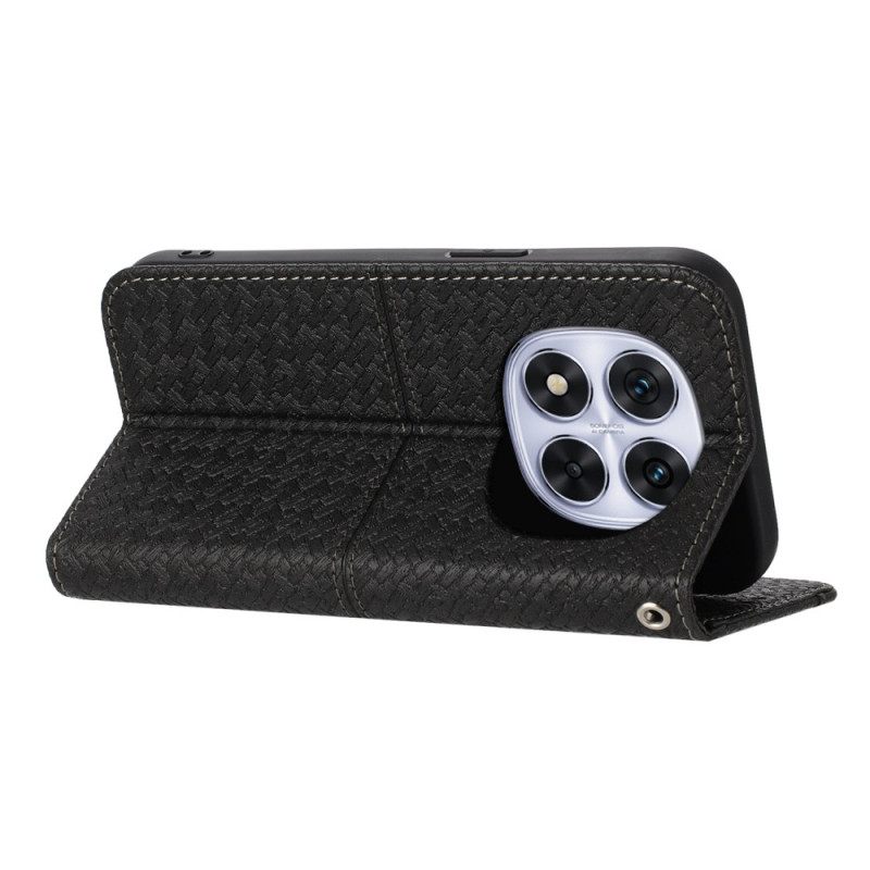 Θηκη Κινητου Xiaomi Redmi Note 14 Pro 4g Θήκες Κινητών Υφασμάτινη Υφή Με Λουράκι