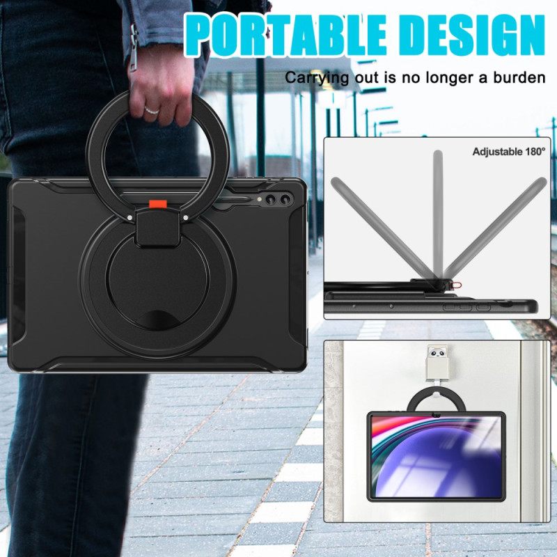 Κάλυμμα Samsung Galaxy Tab S10 Ultra Περιστρεφόμενη Βάση Δακτυλίου