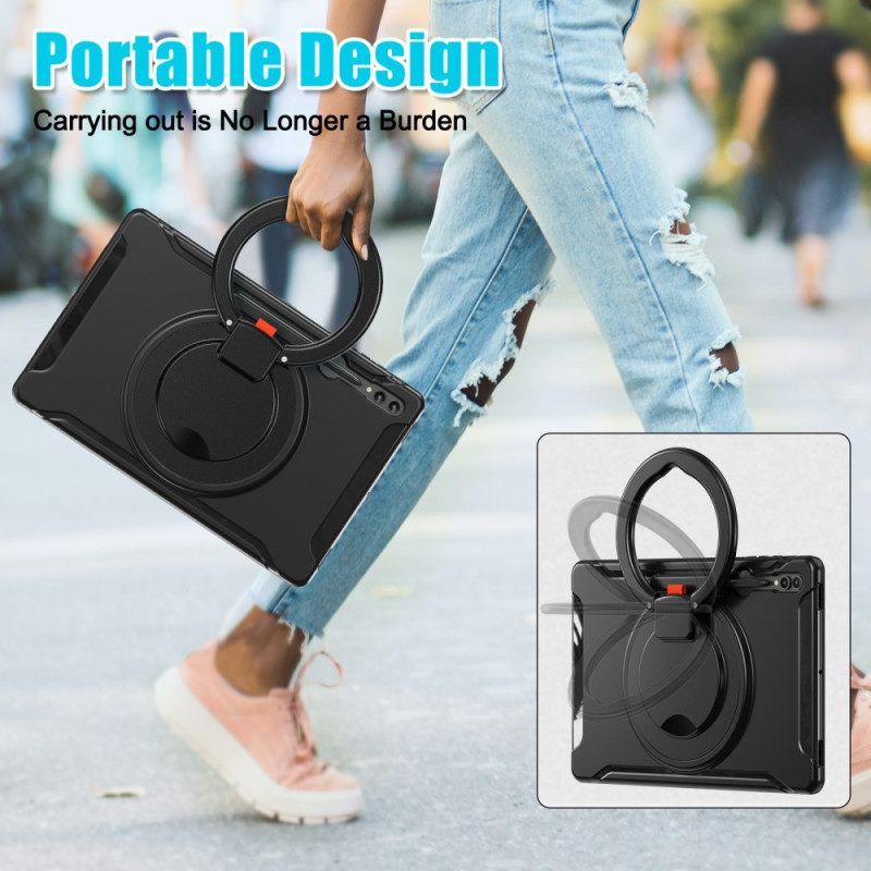 Κάλυμμα Samsung Galaxy Tab S10 Ultra Περιστρεφόμενη Βάση Δακτυλίου