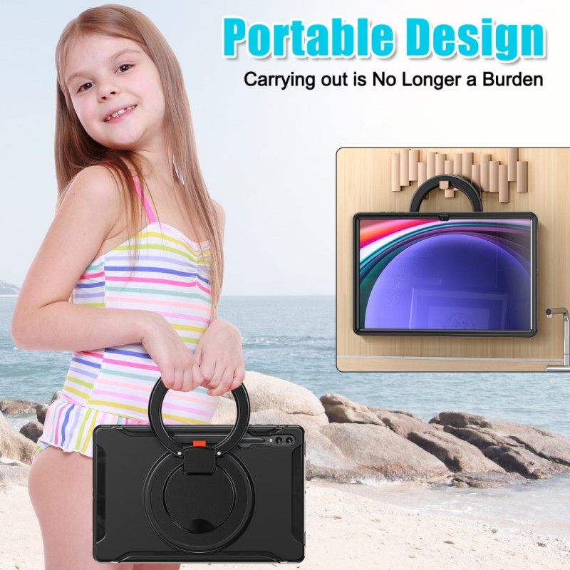 Κάλυμμα Samsung Galaxy Tab S10 Ultra Περιστρεφόμενη Βάση Δακτυλίου