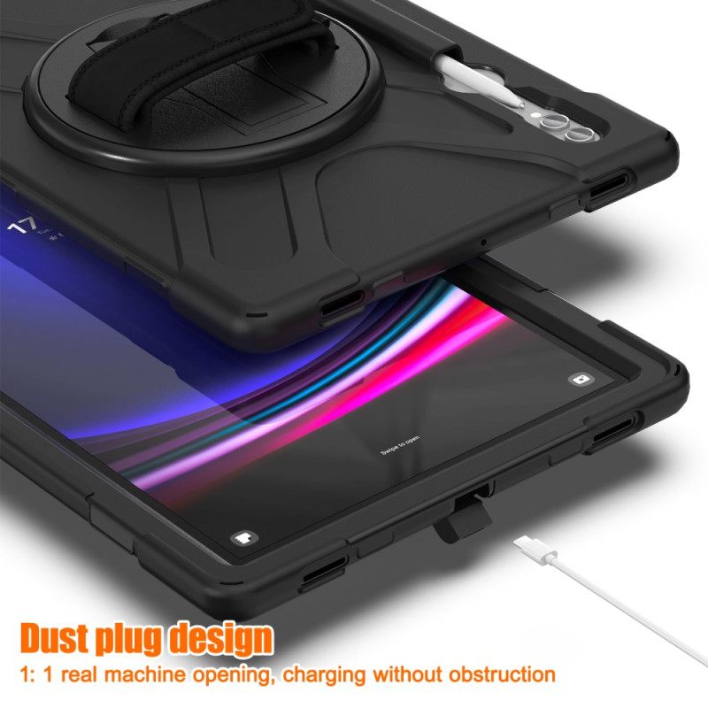 Κάλυμμα Samsung Galaxy Tab S10 Ultra Θήκες Κινητών Τριπλός Ιμάντας Προστασίας Και Βάση