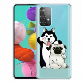 θηκη κινητου Samsung Galaxy A52 4G / A52 5G / A52s 5G Αστεία Σκυλιά