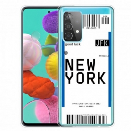 θηκη κινητου Samsung Galaxy A52 4G / A52 5G / A52s 5G Κάρτα Επιβίβασης Για Νέα Υόρκη