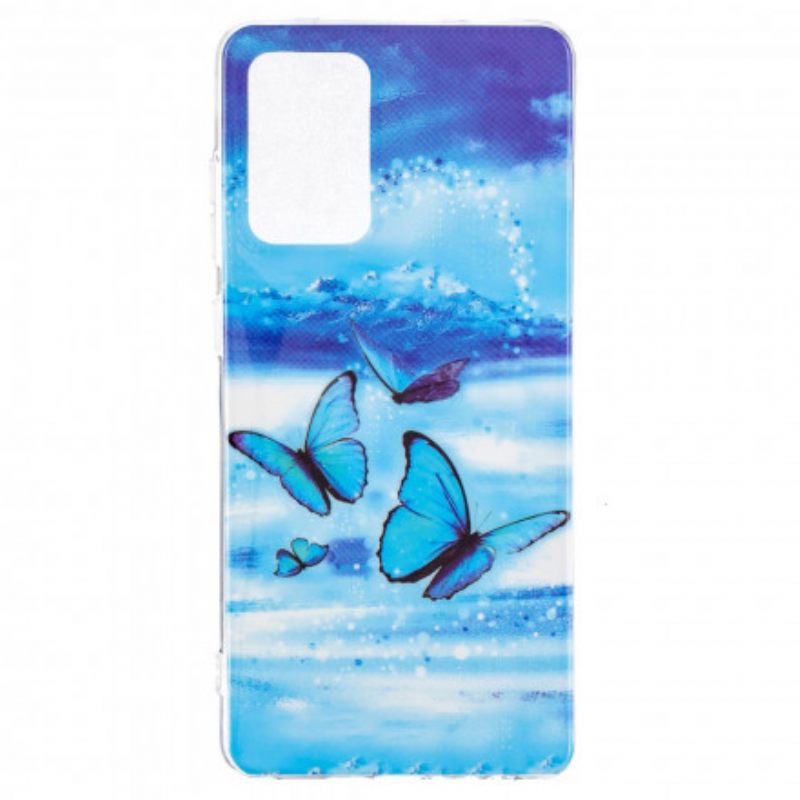 θηκη κινητου Samsung Galaxy A52 4G / A52 5G / A52s 5G Σειρά Fluorescent Butterflies