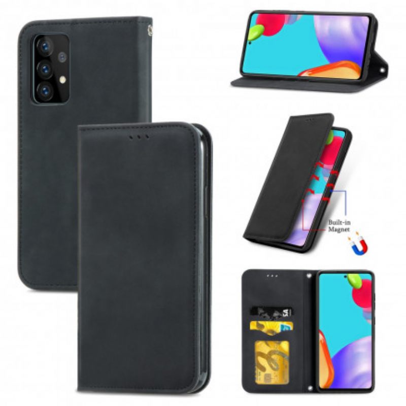 θηκη κινητου Samsung Galaxy A52 4G / A52 5G / A52s 5G Θήκη Flip Κομψό Δερμάτινο Εφέ