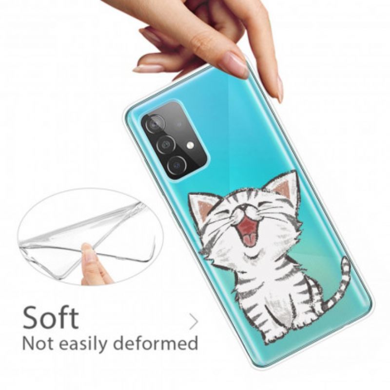 θηκη κινητου Samsung Galaxy A52 4G / A52 5G / A52s 5G Χαριτωμένη Γάτα