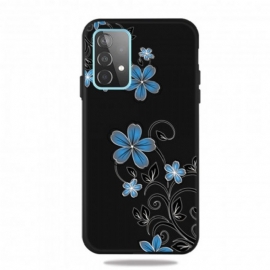Θήκη Samsung Galaxy A52 4G / A52 5G / A52s 5G Μπλε Λουλούδια