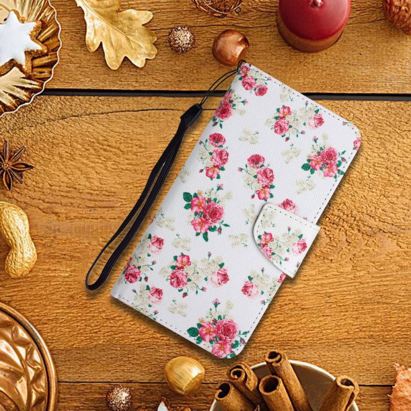 δερματινη θηκη Xiaomi Redmi 10 Liberty Royal Flowers