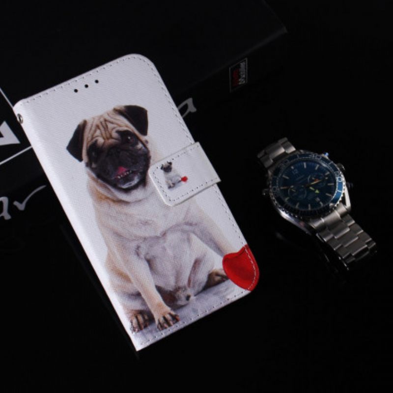 δερματινη θηκη Xiaomi Redmi 10 Pug Dog