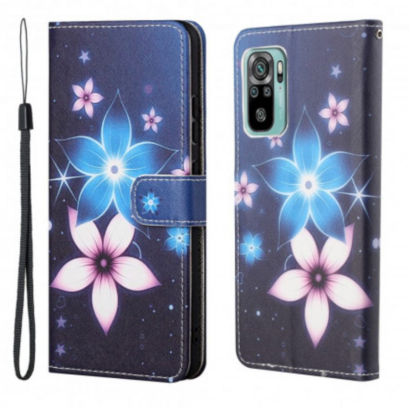 Κάλυμμα Xiaomi Redmi 10 με κορδονι Lunar Strap Flowers